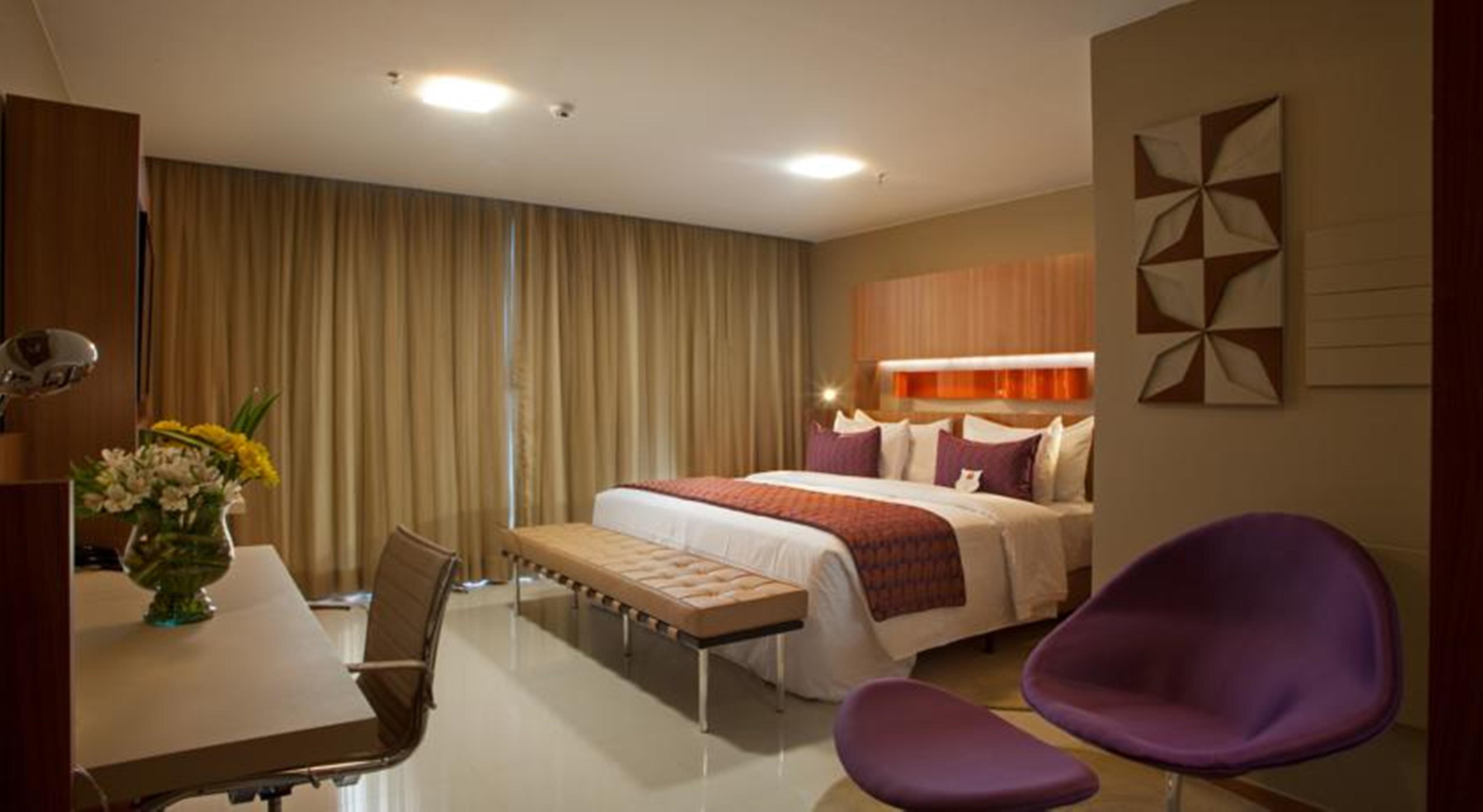 Jade Hotel Brasilia Candangolandia Bagian luar foto A bedroom at the hotel